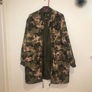 Camo Print Windbreaker